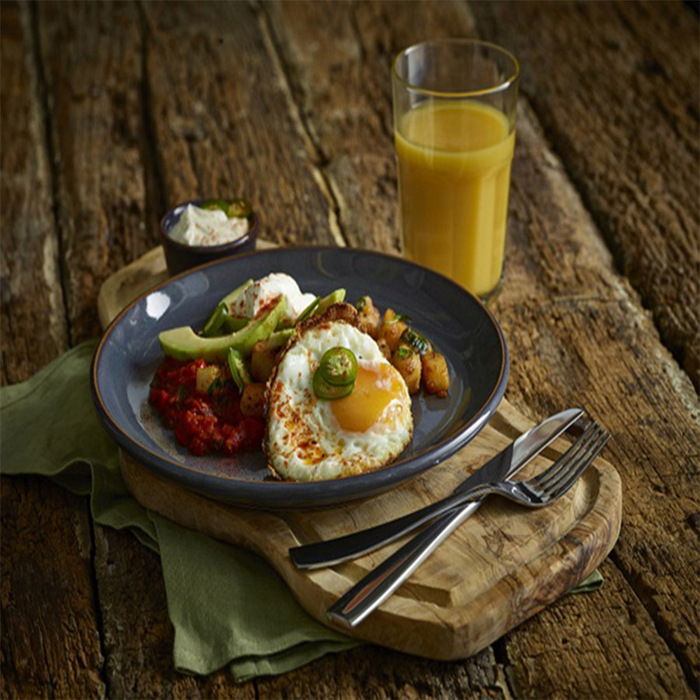 Тарілка кругла, 19 см Terra - Blue, GenWare