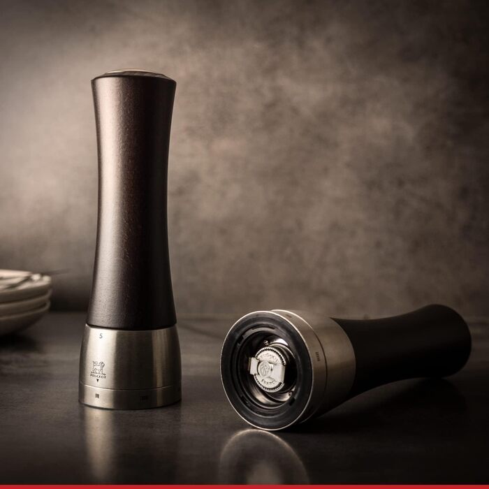 Ручне регулювання помелу u'Select, висота 36164 (млин для перцю, 21 см, шоколад)