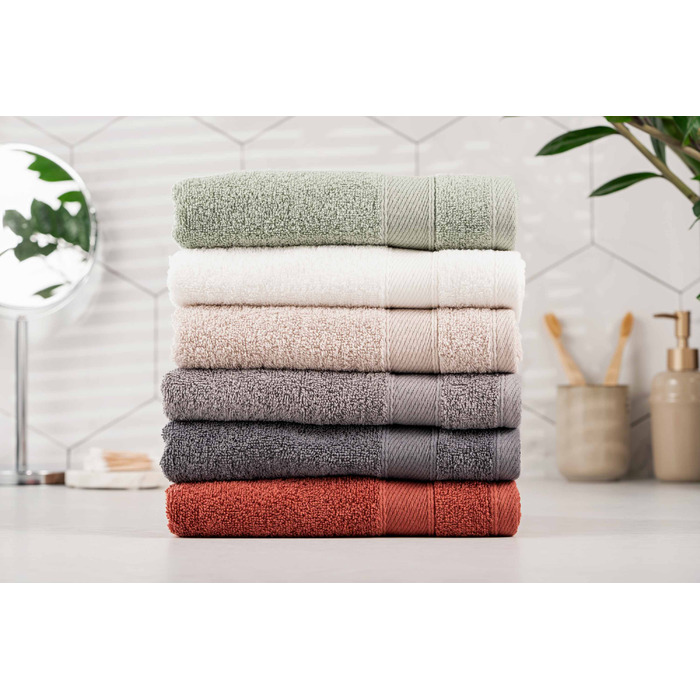 ARDESTO Полотенце махровое SuperSoft, терракота, 50х90см, 100% хлопок