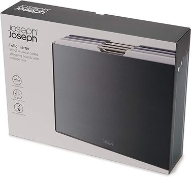 Набір обробних дощок, 7,5 х 26 х 36 см, графіт Folio Large Joseph Joseph