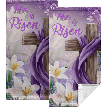 Різдвяні кухонні рушники Kwlegh, рушник для рук, різдвяна ялинка, цукерка-тростина, сніжинка, рушник для пальців, набір з 2 шт. , милий чоловічий банний рушник, високопоглинаючі рушники, 36 x (великодні)