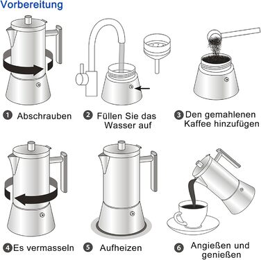 Кавоварка для еспресо 200 мл на 4 чашки, нержавіюча сталь Pedro Easyworkz