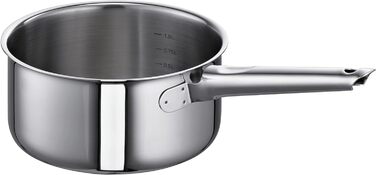 Каструля, нержавіюча сталь, срібло, 16см