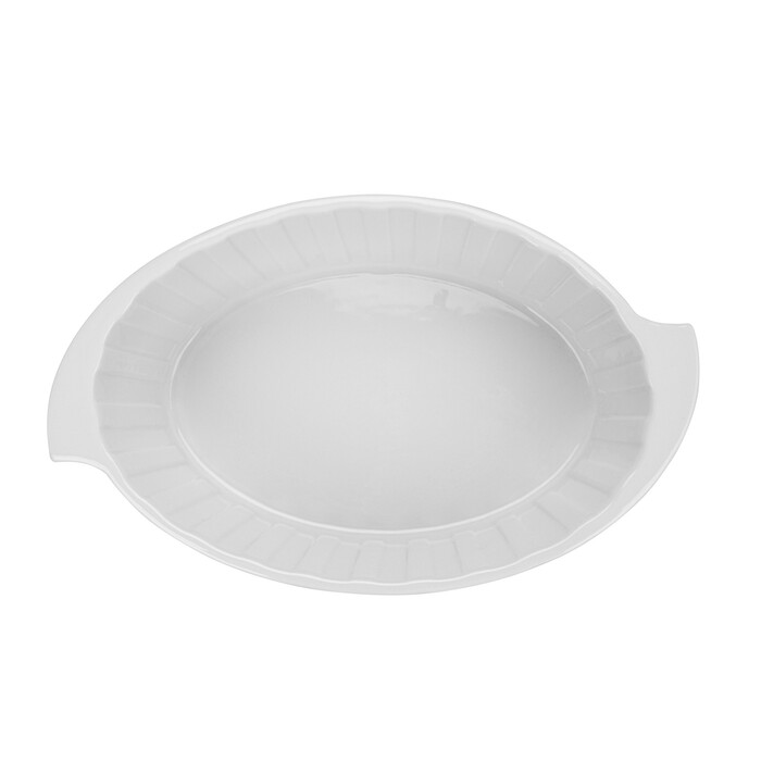 Овальная форма для запекания Fissman 24х16,5х8 см/1,6 л фарфоровая цена за шт (14172)