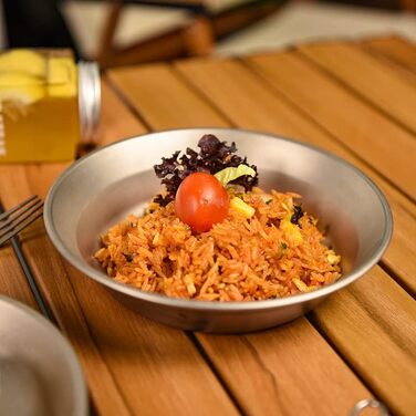 Титановая тарелка Чаша Кемпинг Набор посуды Легкая кухонная утварь на открытом воздухе Портативный дорожный поднос для пикника Тарелка Чашка Прочные столовые приборы с сумкой для переноски (Ti1112T Bowl)