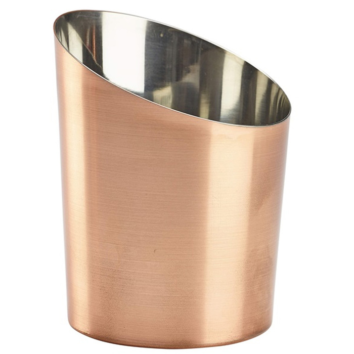 Склянка металева 470 мл, похилий конус, мідне покриття, GenWare