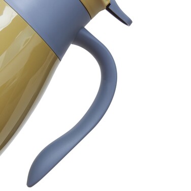 Термоглечик Fissman 1600 мл, колір зелений пластиковий корпус зі скляною колбою (19857)