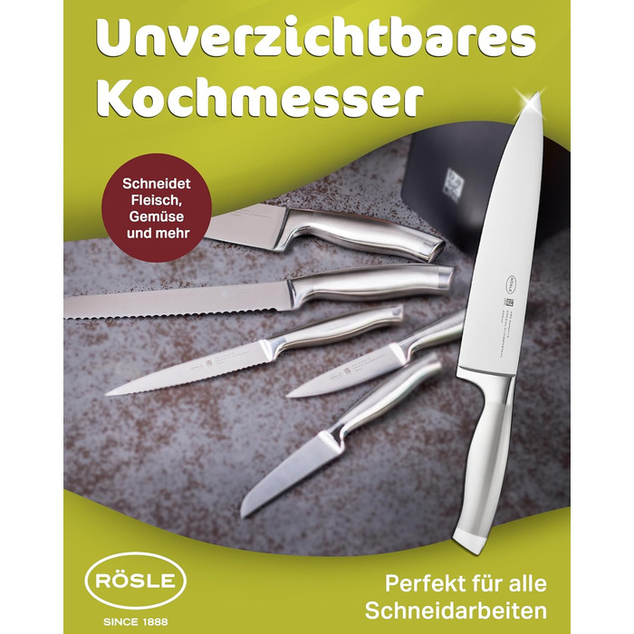 Кухарський ніж 20 см Basic Line Rosle