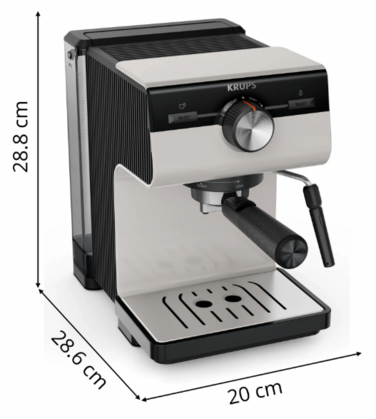 Кофеварка эспрессо Krups XP381810 OPIO GREY (7076116)