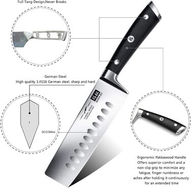 Поварской нож накири 16,5 см Classic SHAN ZU