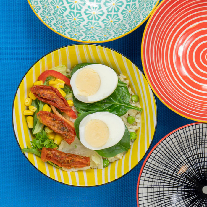 Набор мисок Kitchen Craft Monochrome, керамика, диам. 15,5 см, 4 шт.