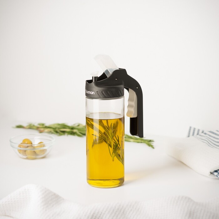 Пляшка для олії 400 мл скло Fissman