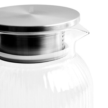 Глечик для холодних та гарячих напоїв Fissman з фільтром 1500 мл жаростійке скло (6586)