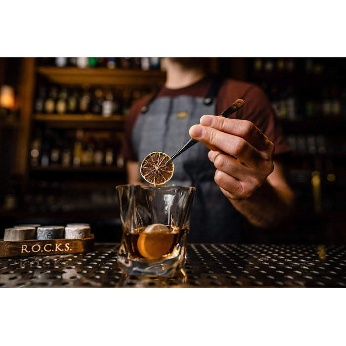 Набор камней для виски 6 изготовленных вручную гранитных камней премиум-класса ROCKS