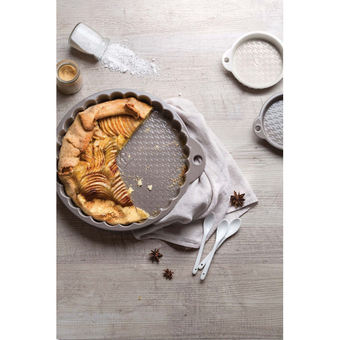 Набір з 2-х форм Revol для тарталеток, сірий, діам. 13 см h 2,6 см