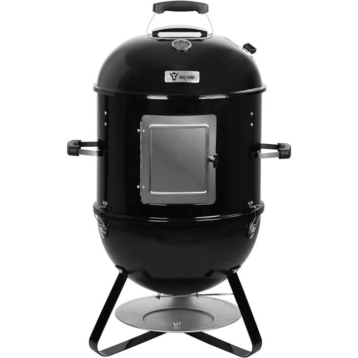 Бочка для барбекю 3 в 1, чорний, 47 см BBQ-Toro