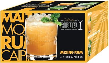 Набор бокалов для смешивания рома, 4 шт., прозрачный (набор из 4 шт. Черный), 5515/52S5