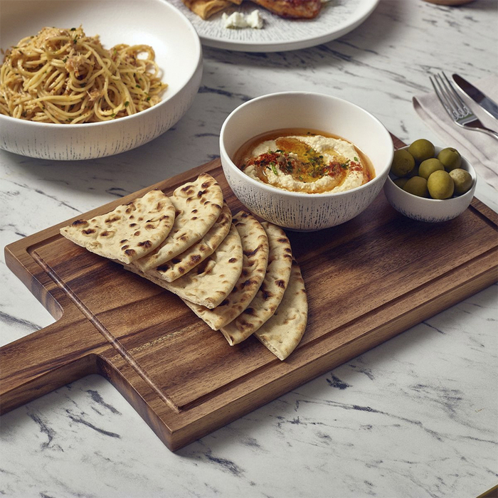 Дошка для подачі 44*22 см, з ручкою, акація, GenWare