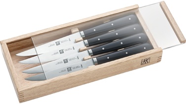 Набір ножів для стейка 4 предмета в деревяній коробці Steak Knife Zwilling