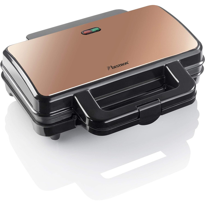 Тостер 1000 Вт та Бутербродниця 900 Вт, чорний/мідний Bestron