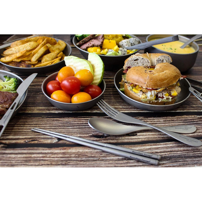 Титановий набір столових приборів iBasingo