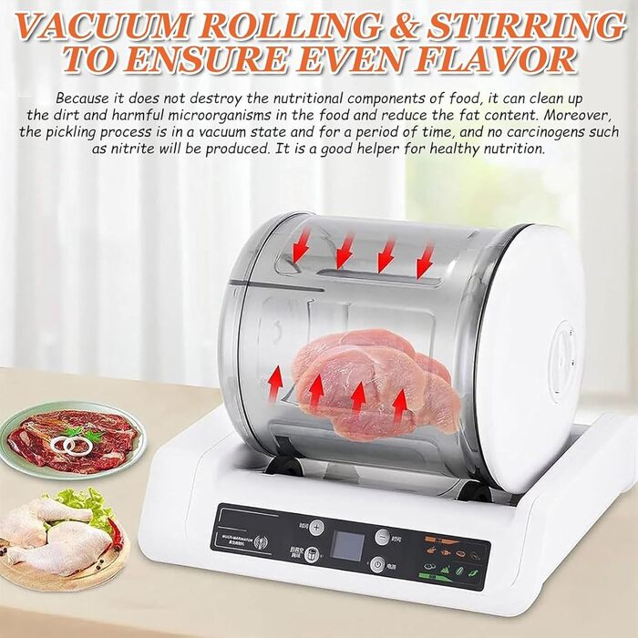 Вакуумный маринатор для мяса и овощей 5 л белый Generic