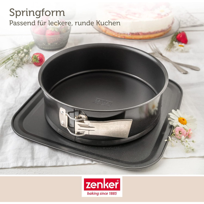 Форма для випікання з відповідною кришкою для прямого транспортування форма для випікання та транспортування (пружинна форма 24 см), 24 шт., 8