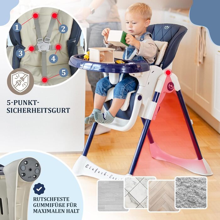 Дитячий стільчик для годування від 6 місяців EINFACH-ENGEL