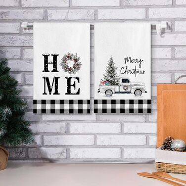 Набір з 4 різдвяних кухонних рушників 45 x 65 см, набір K Ohok