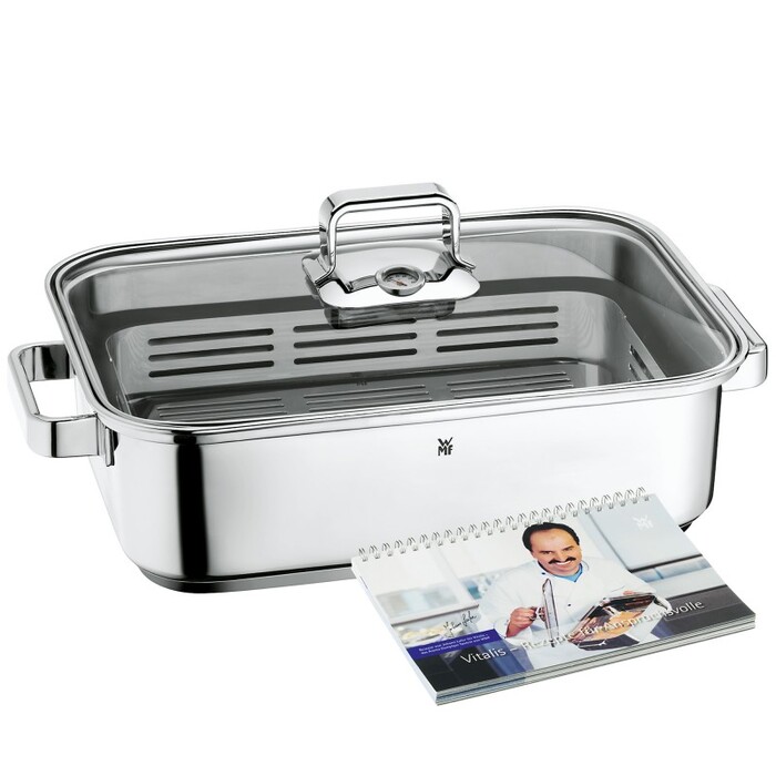Жаровня 41 х 27 см з парової кошиком + поварская книга Vitalis Aroma WMF