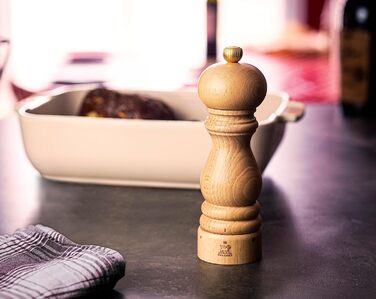 Соляний млин Peugeot Paris u'Select 18 см Натуральний I високоякісний соляний млин Інструкція з натуральної деревини бука I Запатентоване регулювання помелу I Кухонні аксесуари Млин для натуральної солі