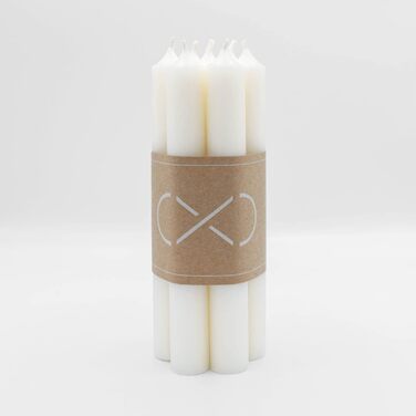 Набір з 7 конічних свічок 2,2 х 18 см, колір слонової кістки Infinity Boxs