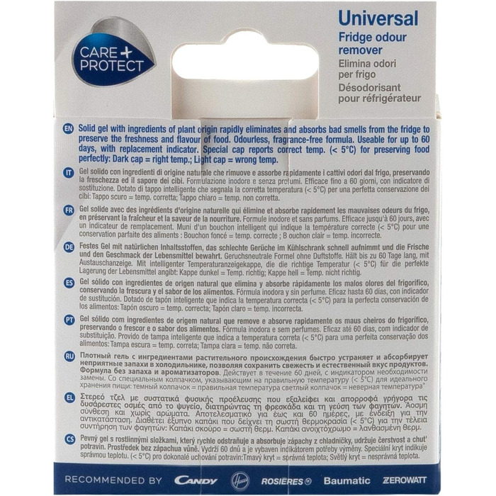 Нейтралізатор запахів для холодильника CARE + PROTECT