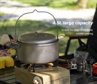 Титанова кастрюля для супу 4.5 л. для 3-5 осіб iBasingo