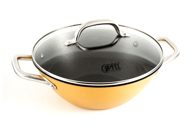 GIPFEL Каструля з скляною кришкою SELECT ORANGE 26см/3л 2145 GIPFEL
