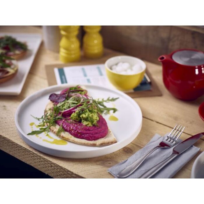 Тарелка белая презентационная 21*2.2 см с низким вертикальным бортом, GenWare