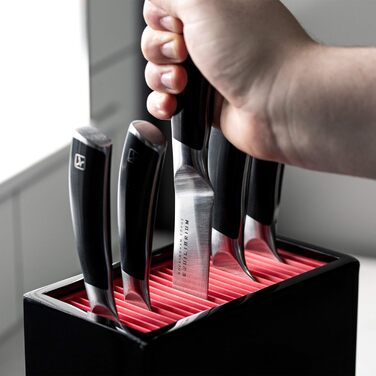 Блок для ножів (глянцевий чорний) Rockingham Forge