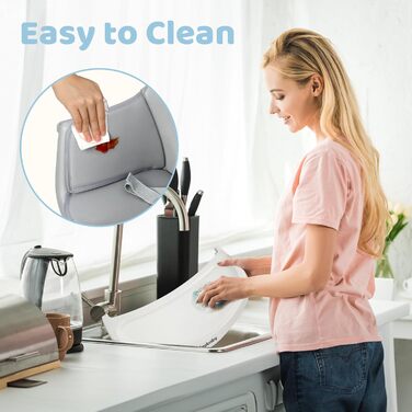 Дитячий стільчик для годування Ezebaby 6 в 1, бустер, барний стілець, багатофункціональний стільчик для годування, дерев&39яні ніжки, з 5-точковим ременем безпеки, підставкою для ніг, знімним підносом для дітей від 6 місяців (сірий)