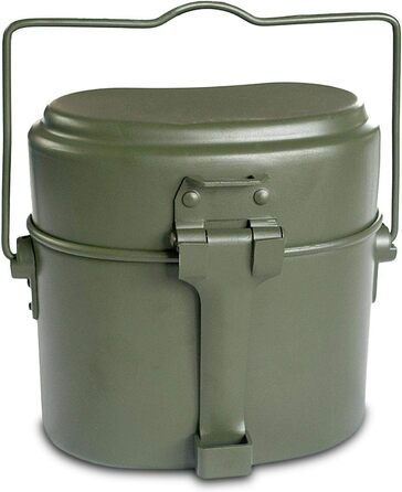 Набір похідного посуду для військових, 5 предметів, зелений Normani