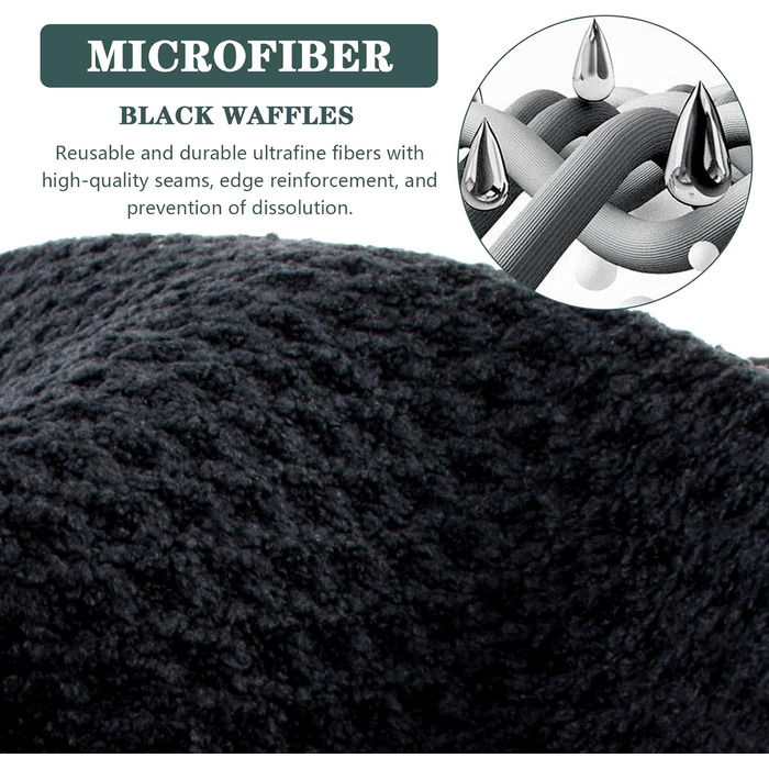 Кухонні рушники VIVOTE, рушники для гостей, подарункові, 40x60 см, 2 шт., м&39які кухонні рушники, абсорбуючі рушники (чорні 12)