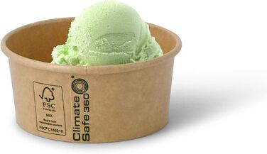 Набор бумажных стаканчиков для мороженого 50 шт. 180 мл BIOZOYG