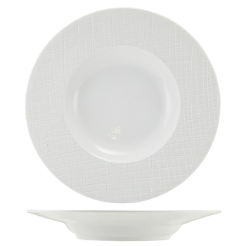 Тарілка для пасти 24 см, Incise Porcelain Lavara, GenWare
