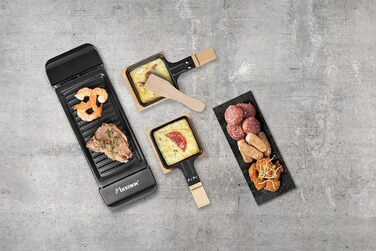 Міні-гриль із двома сковородами та двома скребками для дерева 350 Вт Bestron