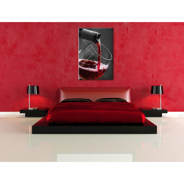 Смачне червоне вино, картина 80 x 60 см Pixxprint