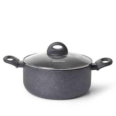 Каструля зі скляною кришкою 24 см 4,9 л MOON STONE Fissman
