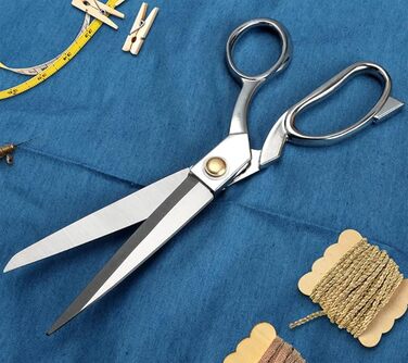 Ножницы из нержавеющей стали для резки ткани, серебристые, 21.8 см ‎Yrlehoo