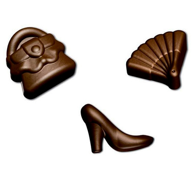 SCG14 Форма  силіконова для шоколаду 'мода' 41х30х12 мм