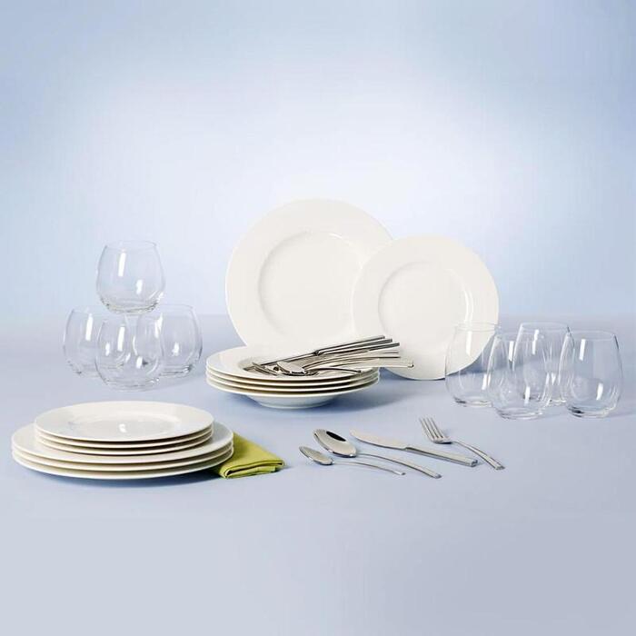 Набір столового посуду на 4 персони 36 предметів Wonderful World White Villeroy & Boch