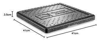 Термохаузер EPP термобокс Pizza Eco Line з кришкою - об&39єм 22 л - 41 х 41 х 23 см - коробка для піци для служби доставки (заміна кришки)