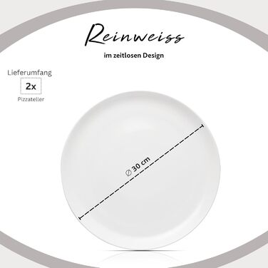 Тарілка для пасти New Port на 4 предмети, набір тарілок для пасти на 4 особи, порцелянова миска для пасти, глибока тарілка, яку можна мити в посудомийній машині, багатофункціональна миска біла 370 мл ПРЕМІУМ КОЛЕКЦІЯ (комбінований набір з 24 предметів)